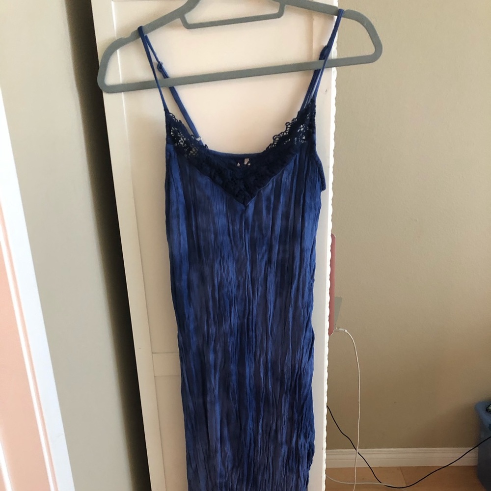 Blue marble Maxi dress